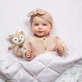 Ava the Fawn Knitted Ring Rattle